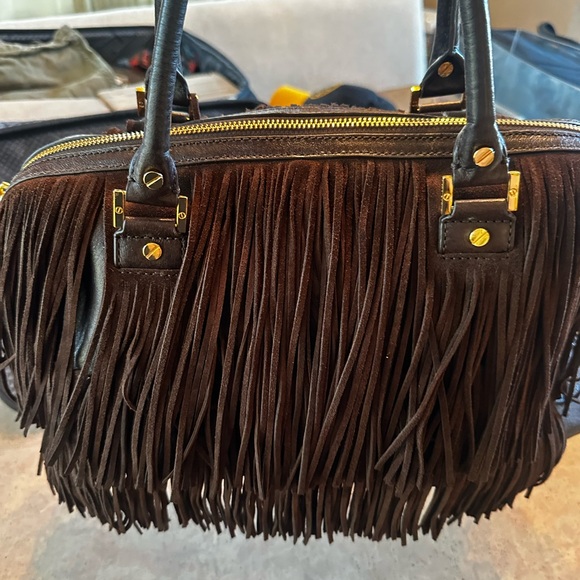 Tory burch brown suede fringe - Picture 2 of 6